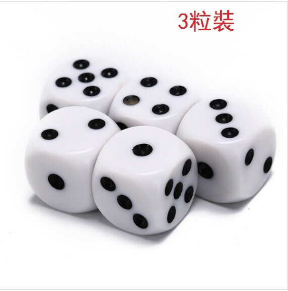 爆款(3粒裝)14點數骰子 篩子桌游 棋牌數位色子 桌遊配件（骰子規格14mm）