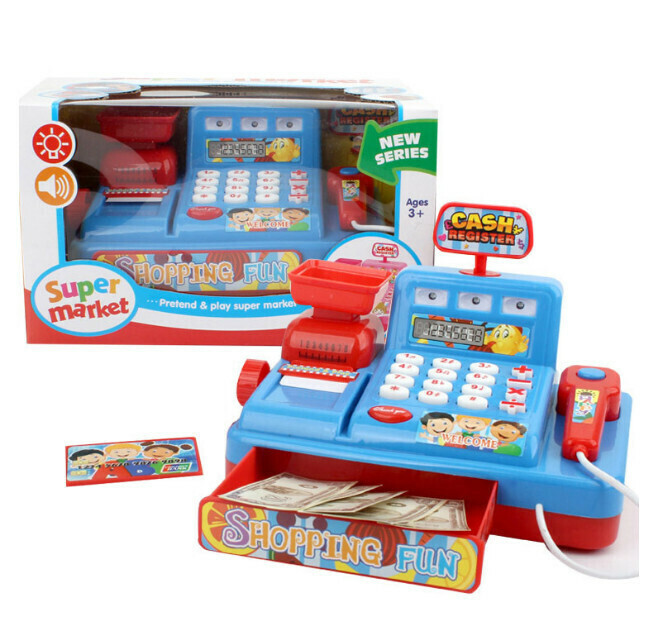 Analog Home Appliance Series Children's Playset [Electric Cash Register (Blue)]