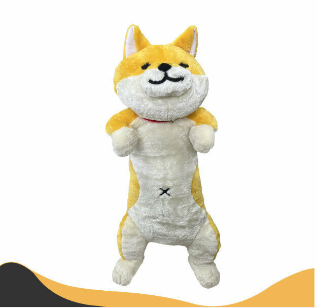 [Tea Shiba Inu] (about 80cm in length) Shiba Inu dog pillow doll 