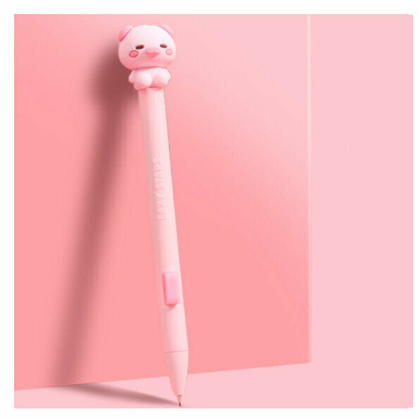 Pencil - Cute Cartoon Side-Press Mechanical Pencil (1 piece) (Little Pink Pig)