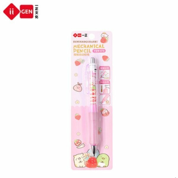 Pencil - Corner Creature Shake Auto Lead Pen Mechanical Pencil (1 piece) (Type B - Pink Card)