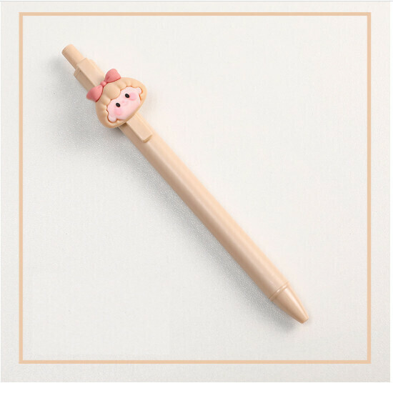 Girl Press Gel Pen Press Pen Black Pen (Girl)
