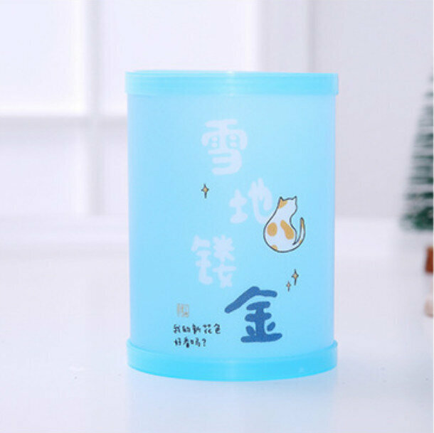 激抵筆筒-簡約印花（雪地鏤金）