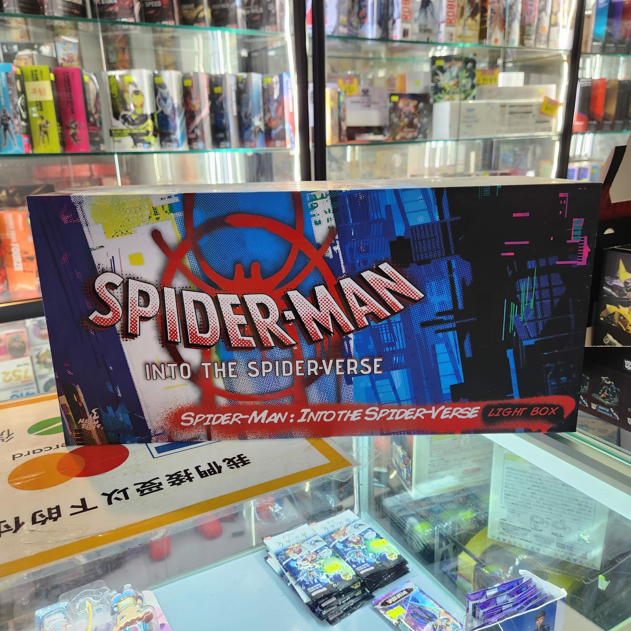 (開封品）Hot toys spiderman multiverse into the spider verse light box 燈箱 marvel