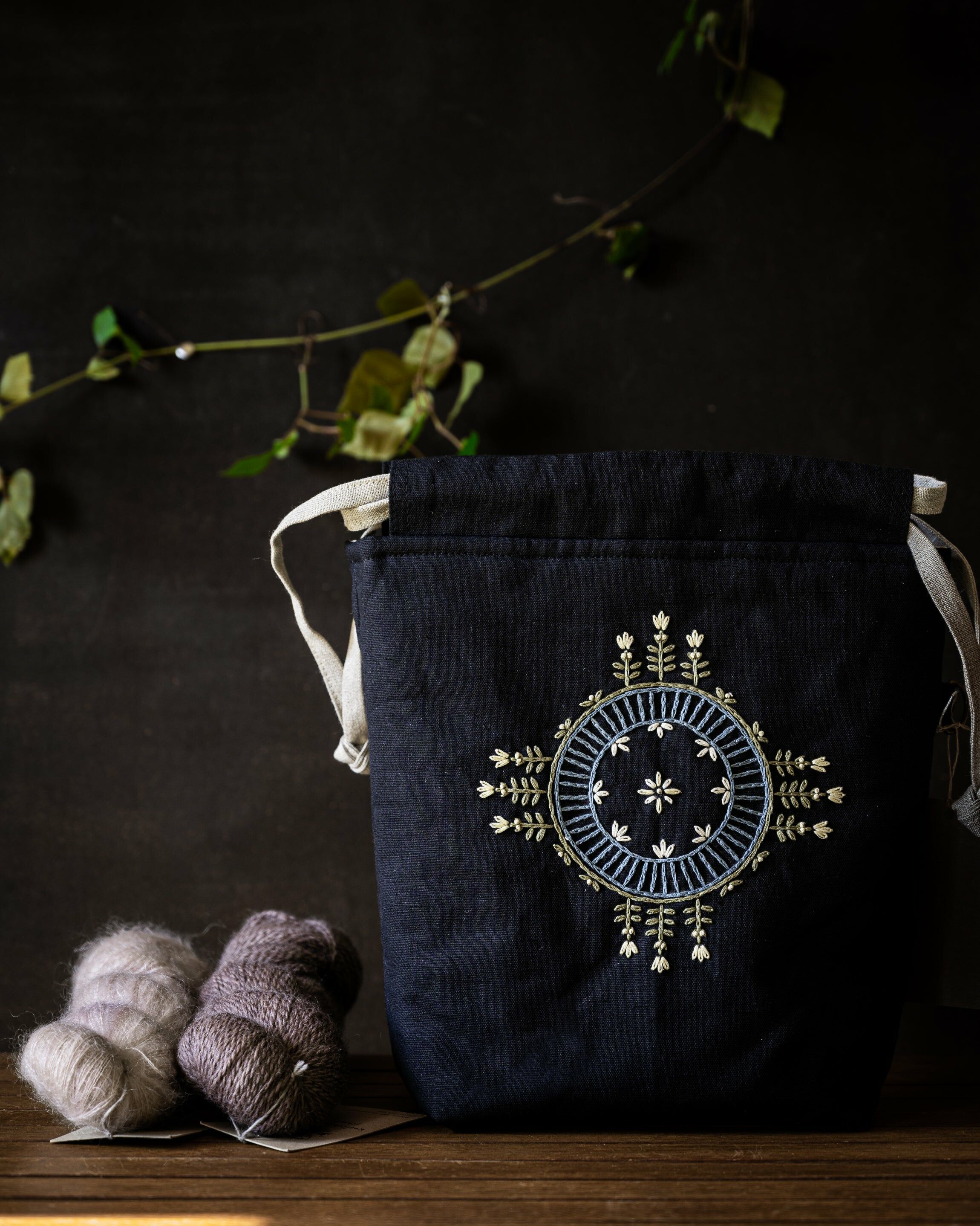 Esme 手工刺繡編織袋- Pajauta Makes