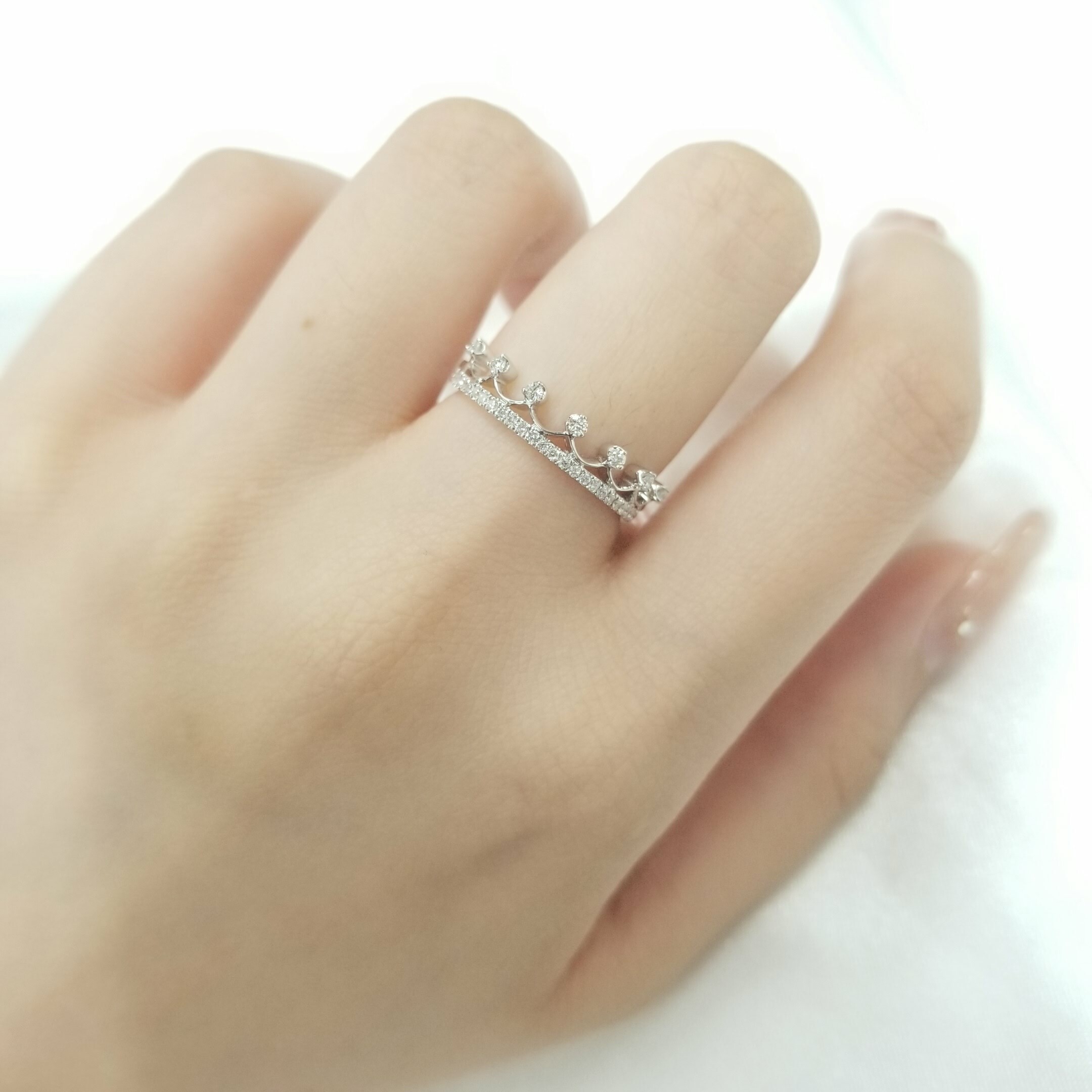 18K White Gold 0.15ct Diamond Ring