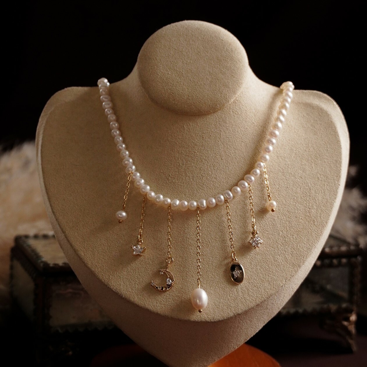 18KGPパールカスカオールネックレス - ショップ modigliani ネックレス 
