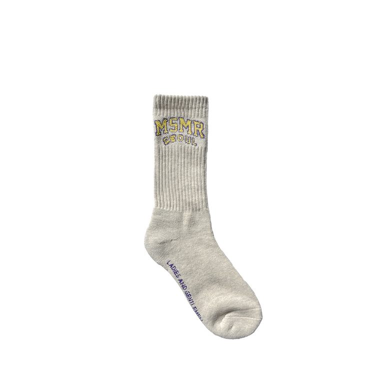 MSMR Basketball Crew Socks L.Grey