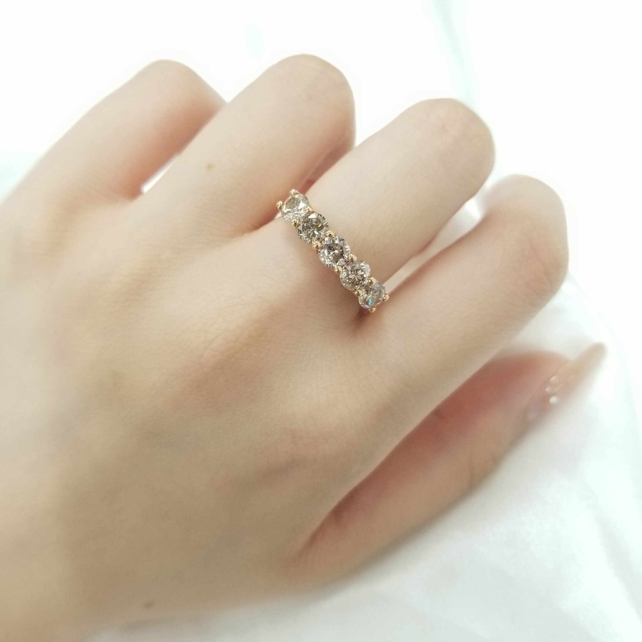 18K Rose Gold 1.58ct Diamond Ring