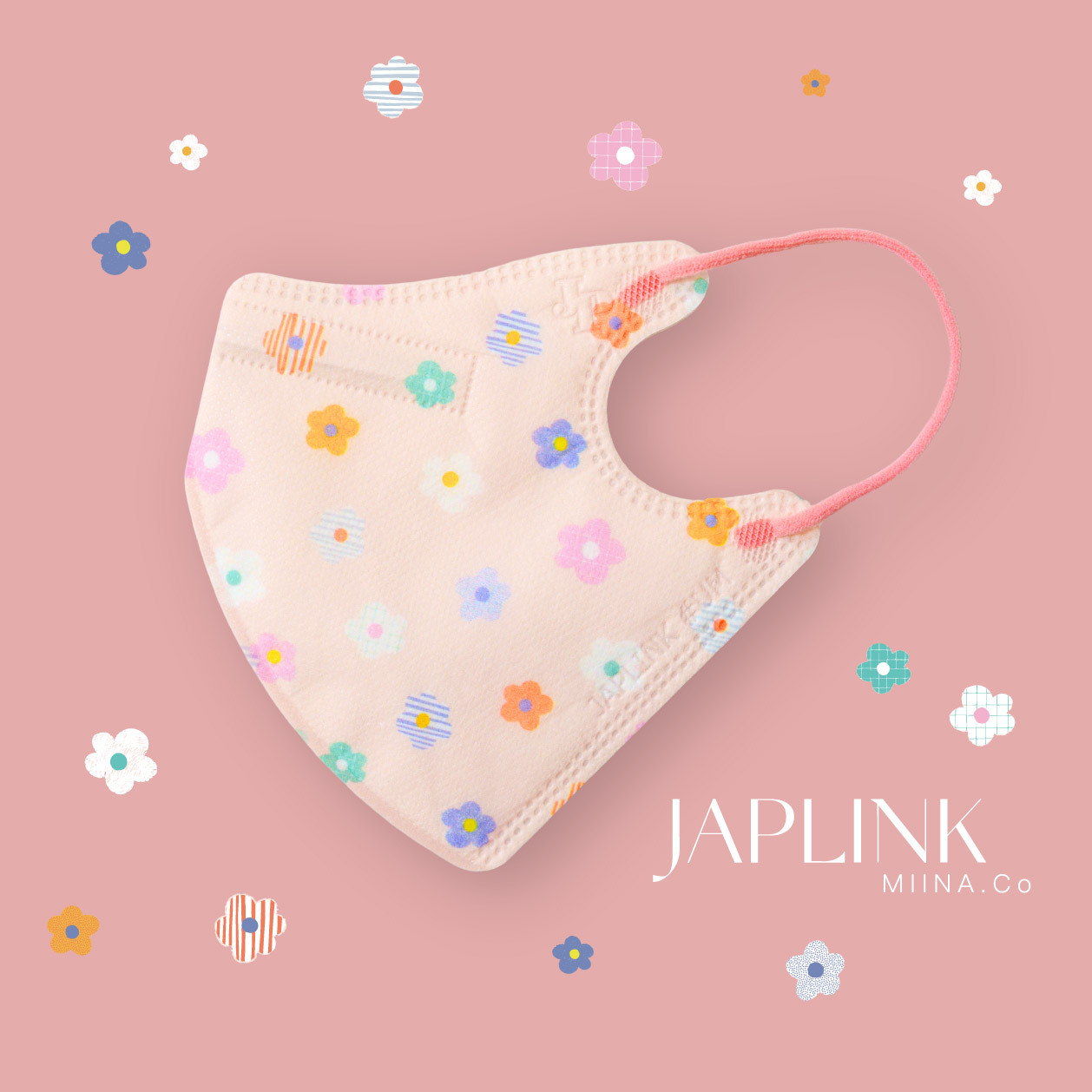 JAPLINK MASK 立體口罩【 HEPA 設計款 】夏日朵朵