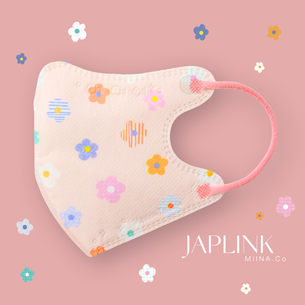 JAPLINK【 VXS 0~3歲 】3D 立體幼童口罩 / 小夏朵