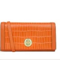 [S] RADLEY LONDON COLEBROOK FAUX CROC LARGE PHONE CROSSBODY, ORANGE, S8127846 (SR122)