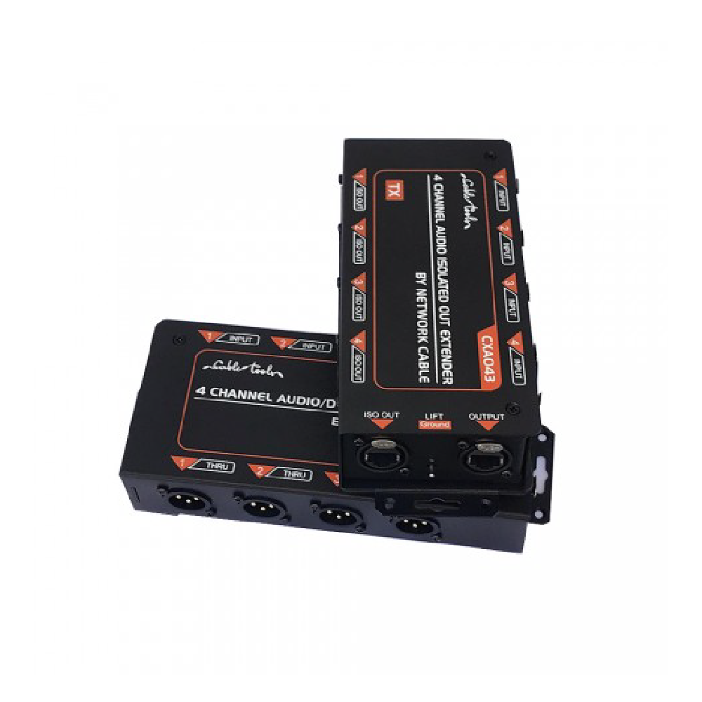 Soundking Soundking / CXA043 4聲道音訊網路隔離延長盒 第 2 張圖片｜三峽配件 / 週邊