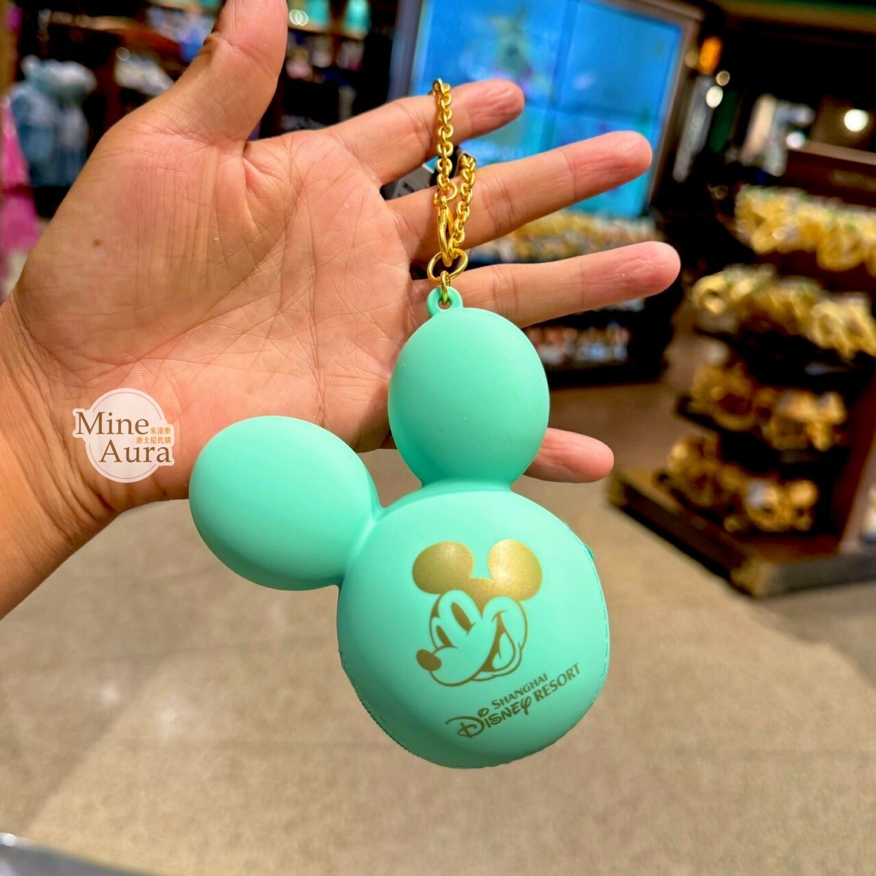 (限時特價) 奇妙氣球系列 米奇 Mickey 米奇頭造型矽膠 零錢包 吊飾 鑰匙圈 -上海迪士尼樂園