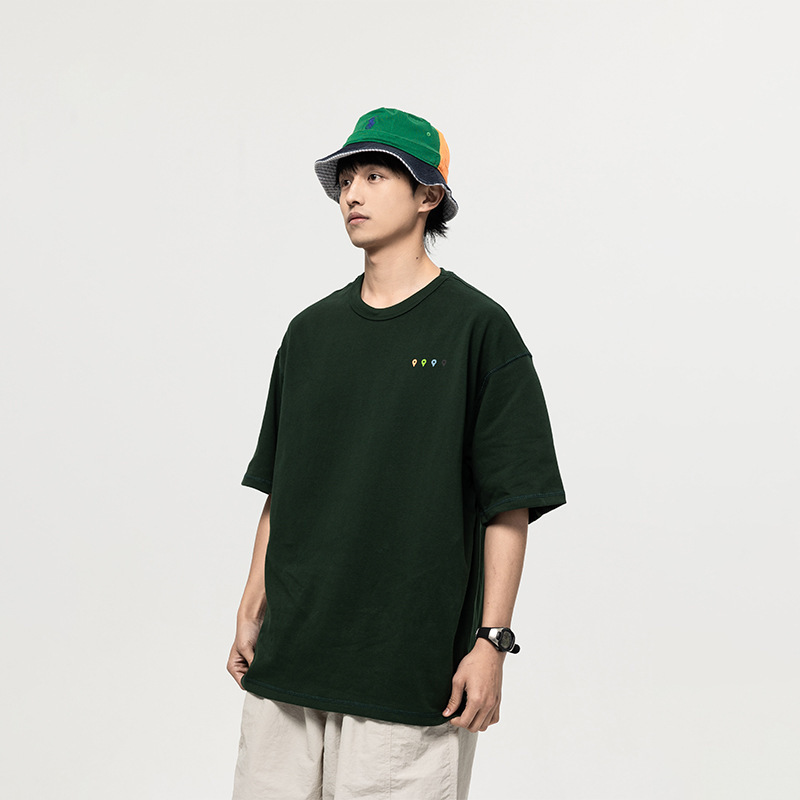 5M16 雙面印花童趣短棉TEE 兩色