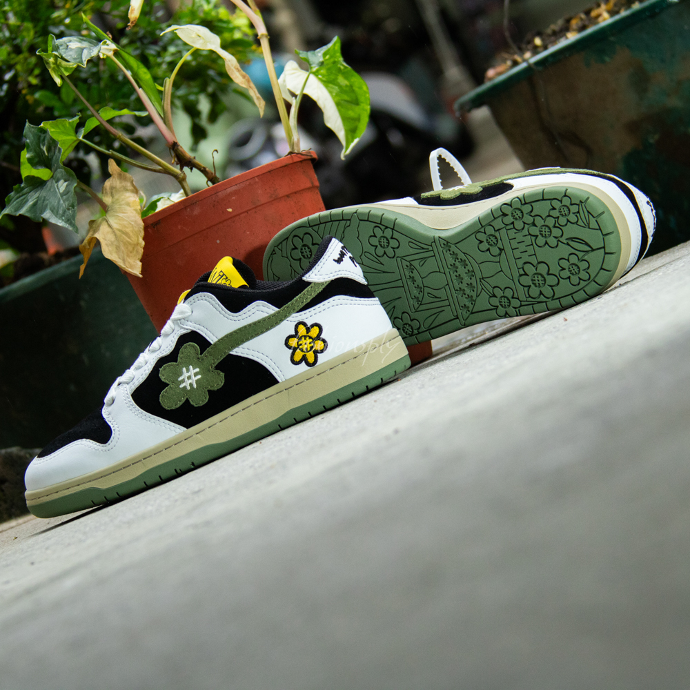 Water The Plant "Olive Green" 刺繡小花鞋 橄欖綠 WTPS1128-93-040