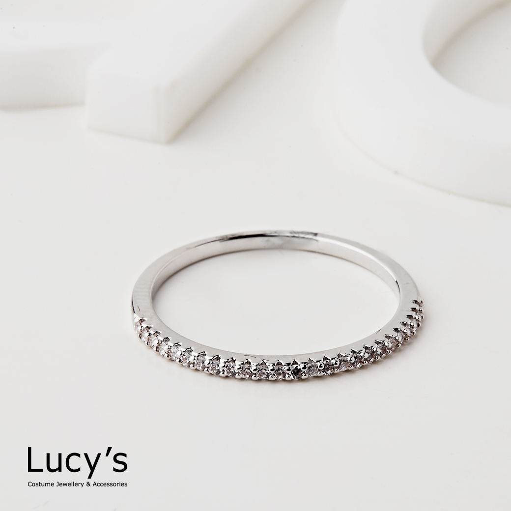 鑽點綴語 戒指 (二色) (115283/115285)