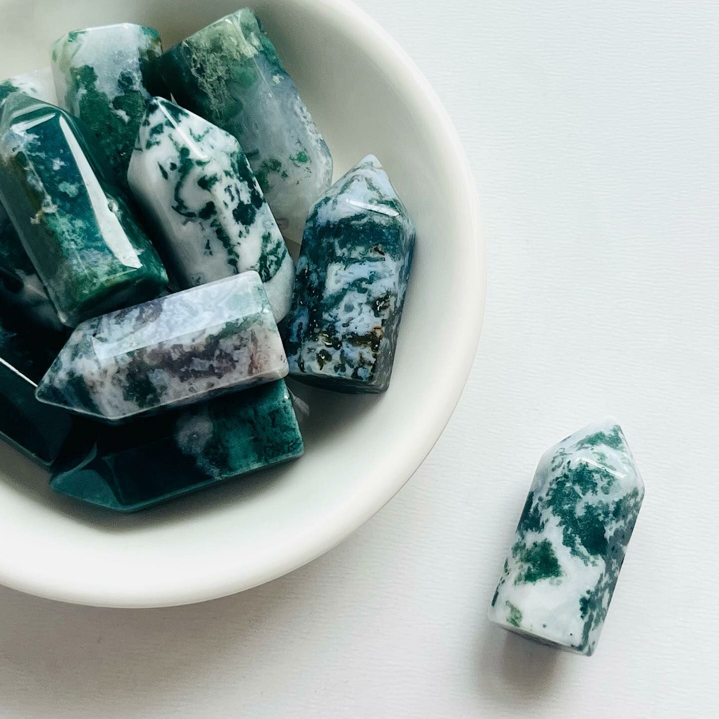 [原石] 水草瑪瑙 迷你小柱