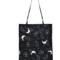 [S] RADLEY LONDON DOG AND THE MOON RESPONSIBLE RESPONSIBLE FOLDAWAY, BLACK, F9376001 (SR125)