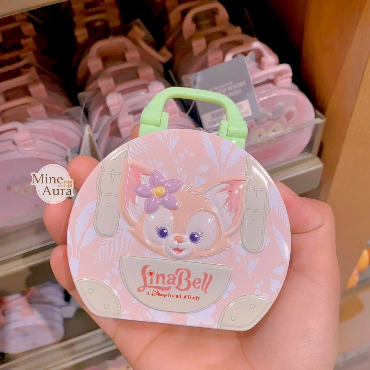 玲娜貝兒 Lina bell 手提箱 造型 鐵罐 鐵盒 (無附餅乾) -上海迪士尼樂園