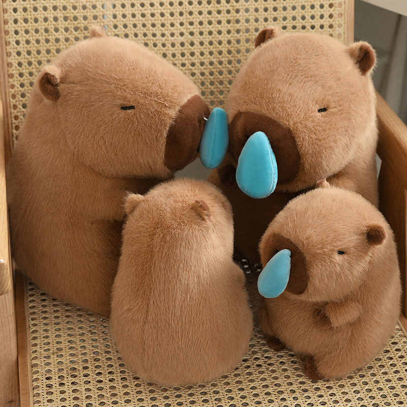 CAPYBARA 卡皮巴拉 水豚 吸鼻涕 玩偶 吊飾 鑰匙圈 正版授權 / 預購