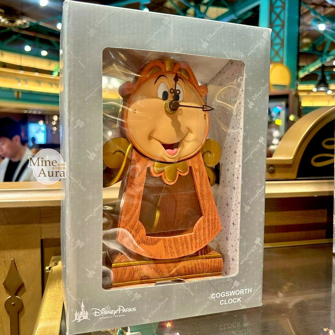 時鐘管家 葛士華 Cogsworth clock 造型 時鐘 收藏 擺飾品 美女與野獸 Beauty and the Beast -上海迪士尼樂園