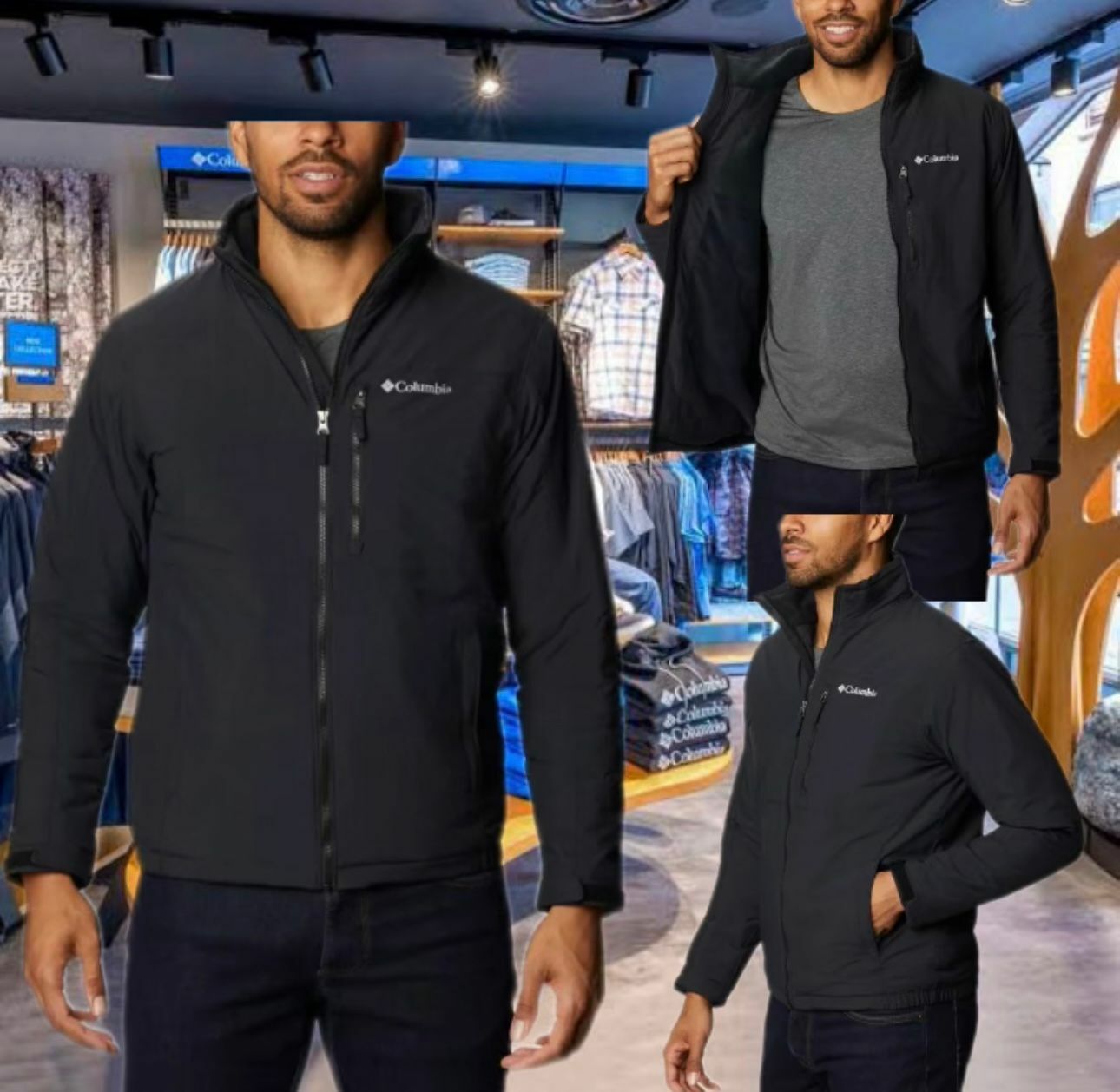 【預購】Columbia F060722 男裝外套 (黑色)