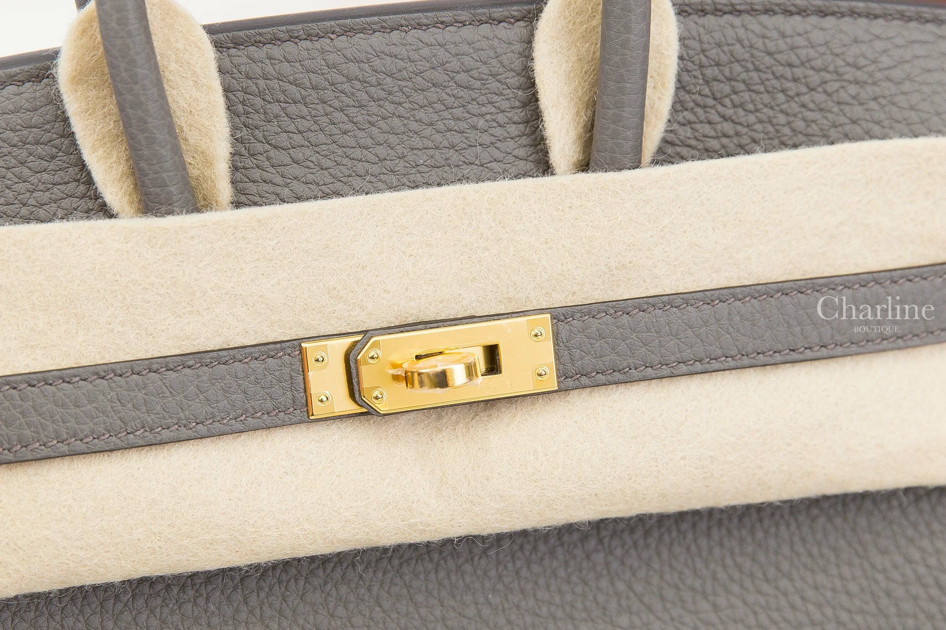 Hermès Birkin 25cm 8F Etain Togo 錫器灰金釦鉑金包