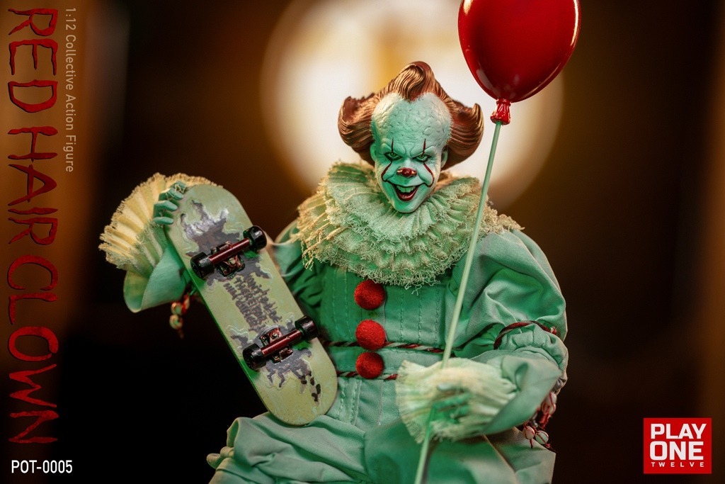 Play One twelve 1/12 Red Hair Clown Action Figure (POT0