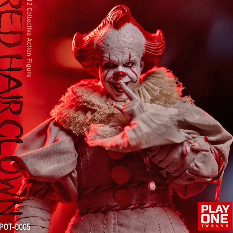 Play One twelve 1/12 Red Hair Clown Action Figure (POT0