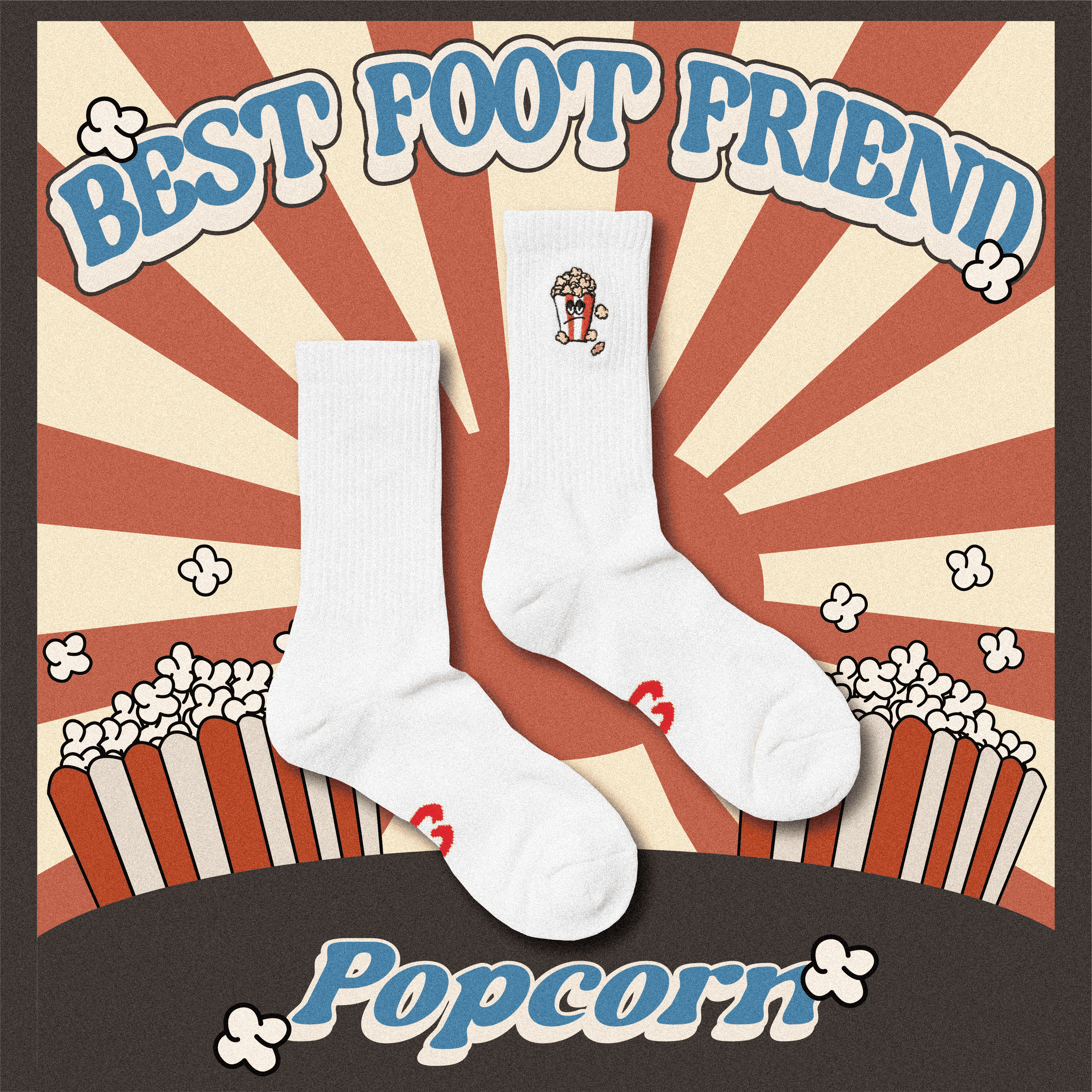 【Focus Store】現貨秒發 BFF Popcorn "White" 白色 爆米花 BF24012-WH