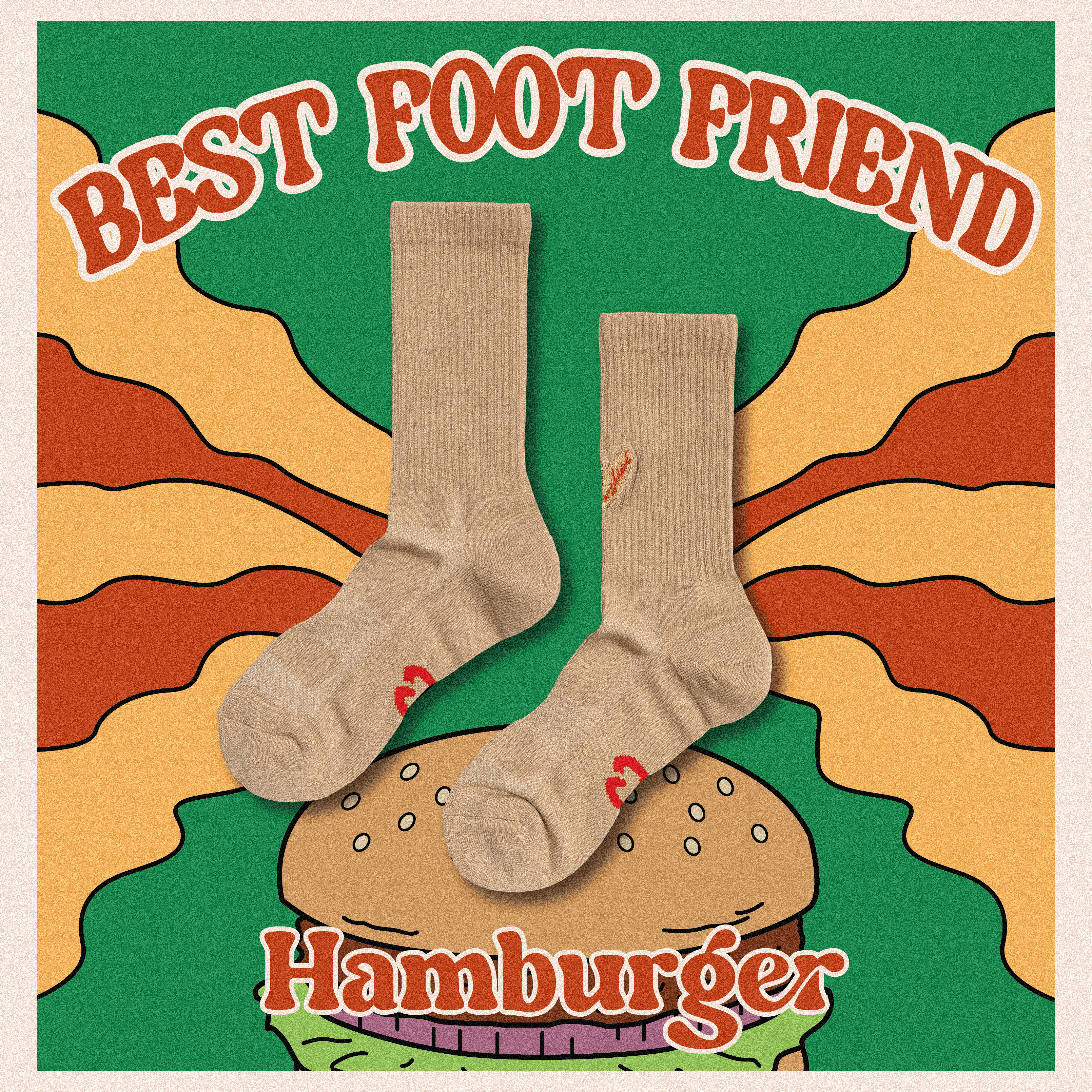 【Focus Store】現貨秒發 BFF Hamburger "Khaki" 卡其色 漢堡 BF24013-SN BF24013-WH