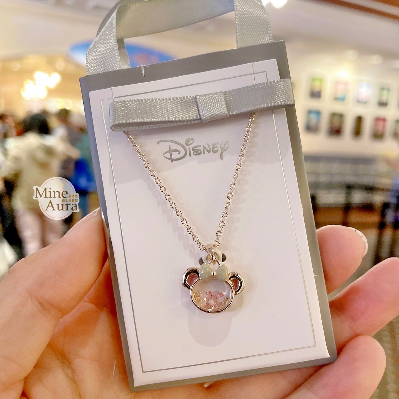 雪莉玫 ShellieMay 大頭造型 墜飾 項鍊 首飾 -上海迪士尼樂園