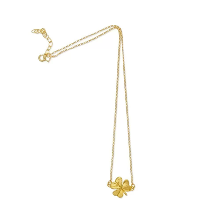 1TA0524-477 THALLO Fortuna Trefoil Necklace Gold #s155a (A-LX-E)