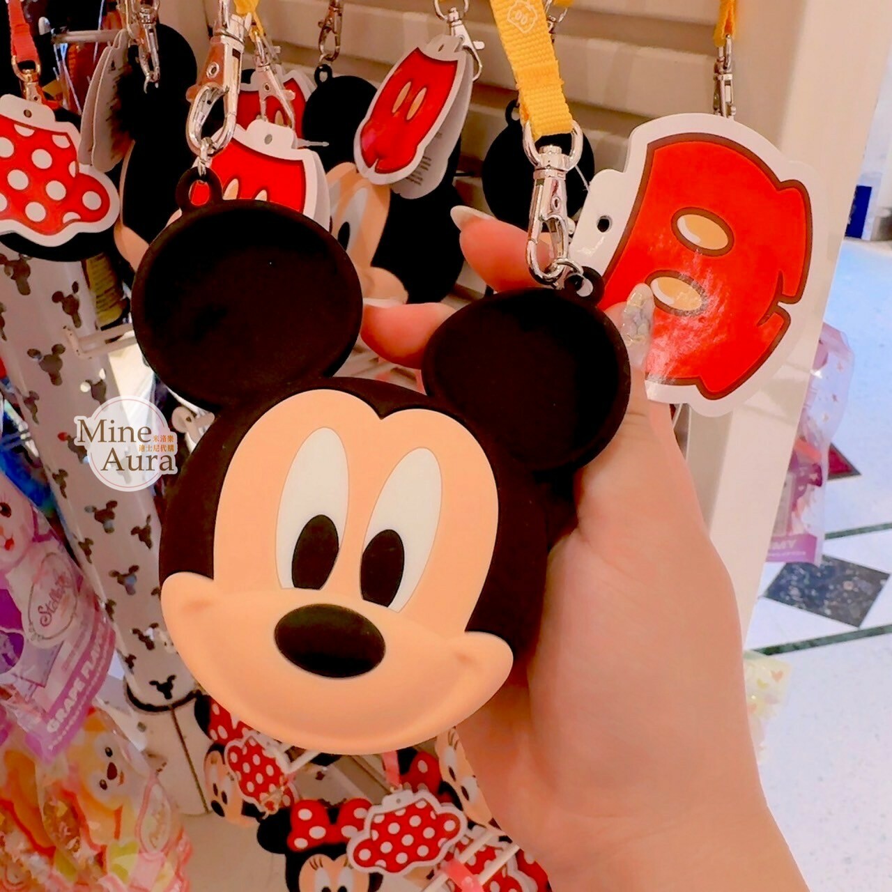 米奇 Mickey 矽膠 大頭造型 手提 糖果盒 收納袋 -香港迪士尼樂園