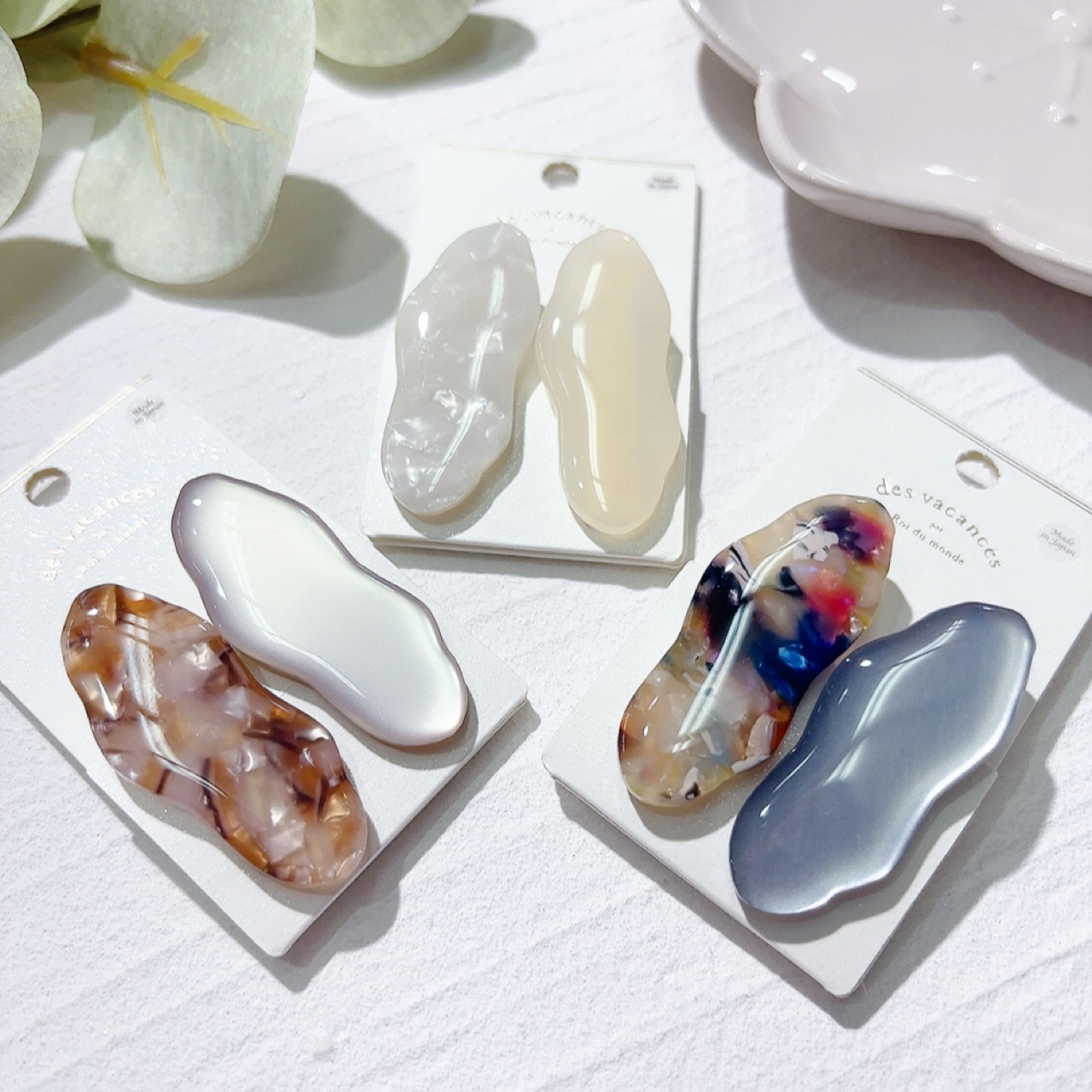 [日本制] 雲朵形髮夾