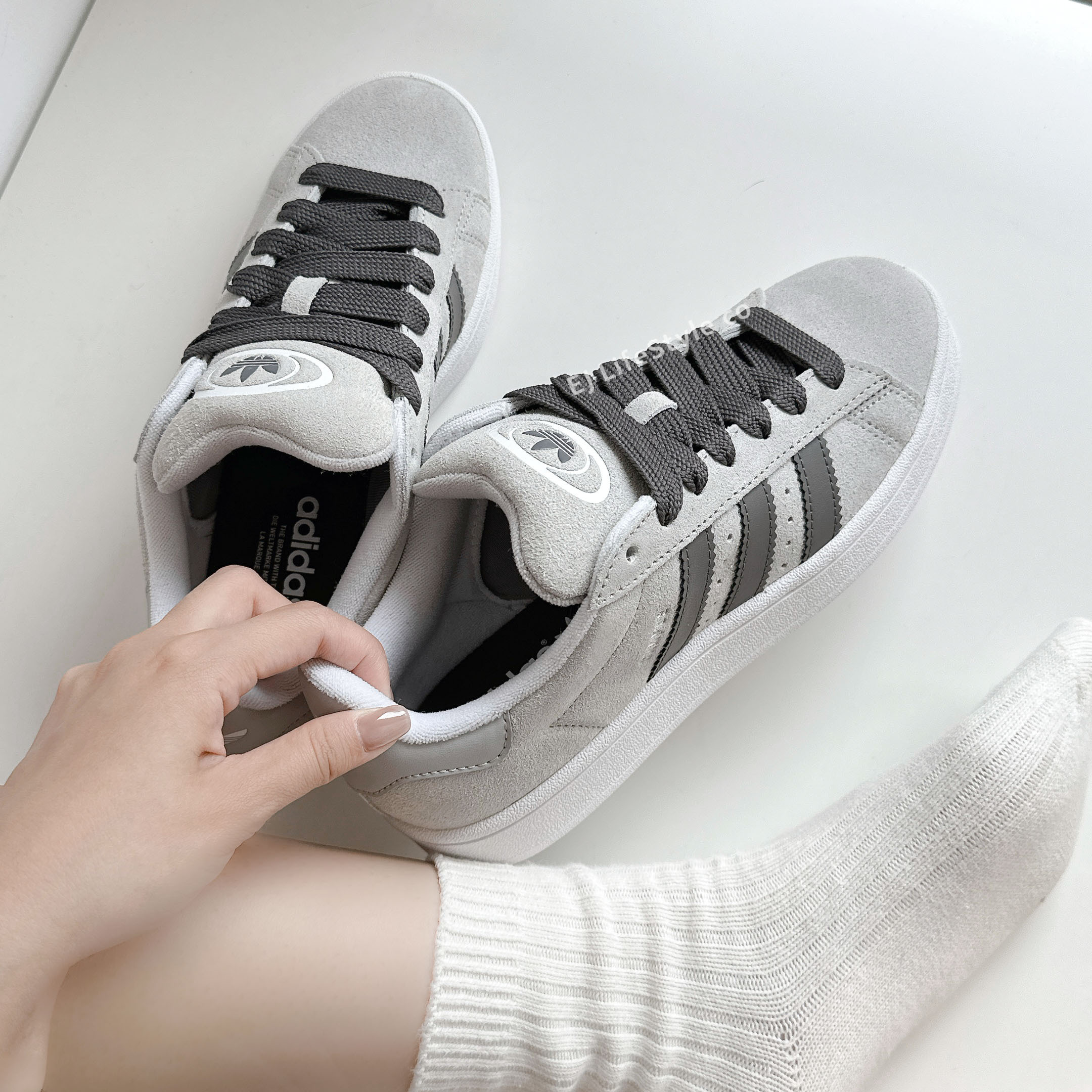 ADIDAS CAMPUS 00S 灰色 煙灰 麂皮 麵包鞋 女鞋 ID3172 / 現貨