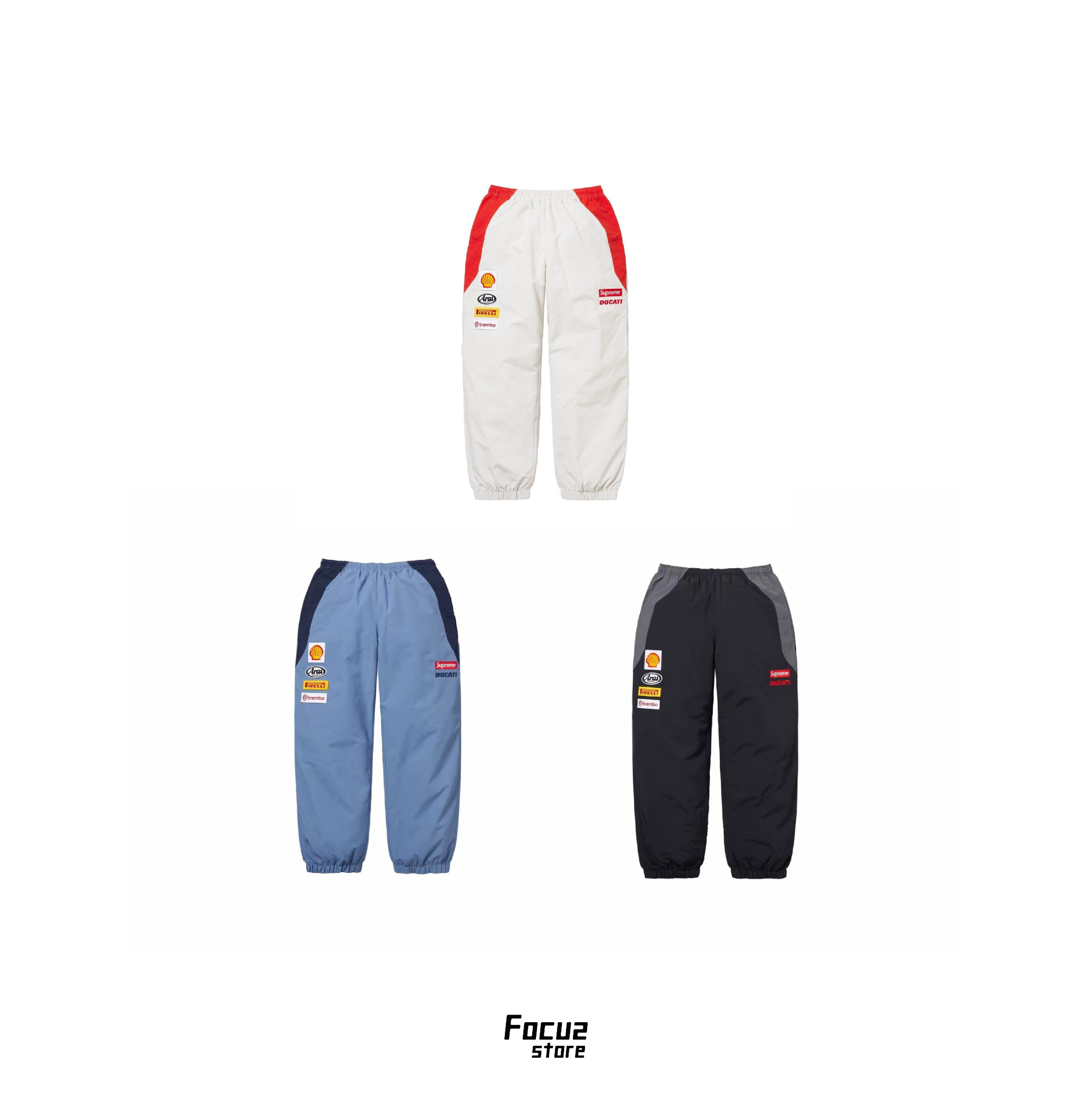 【Focus Store】現貨秒發 Supreme x Ducati SS24 Week16 Track Pant 長褲 三色