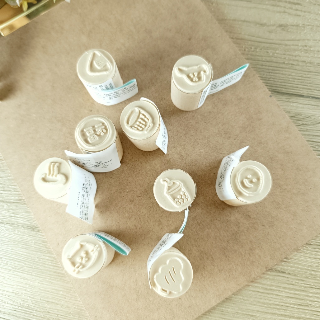 韓國AJASSI．木頭小圓章 共九款