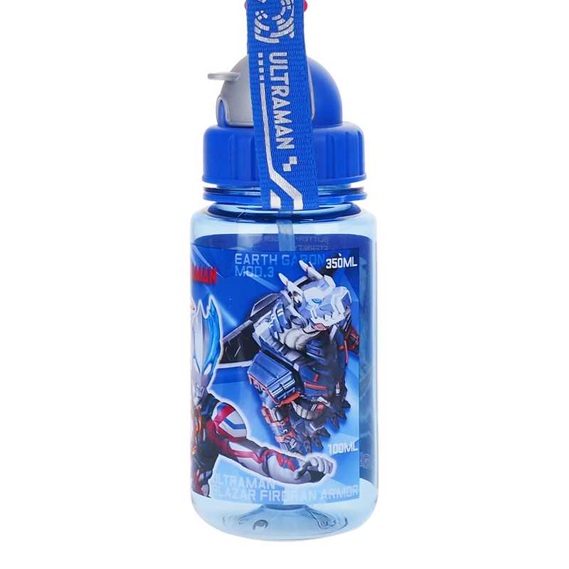 Ultraman Blazar 350ml BPA Free 膠水樽連飲管及頸繩 U8-4980-1