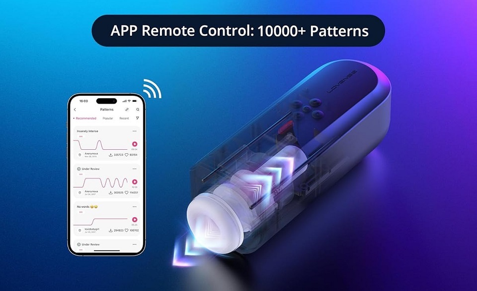 〔手機App 控制〕Lovense Solace - app Controlled 電動飛機杯