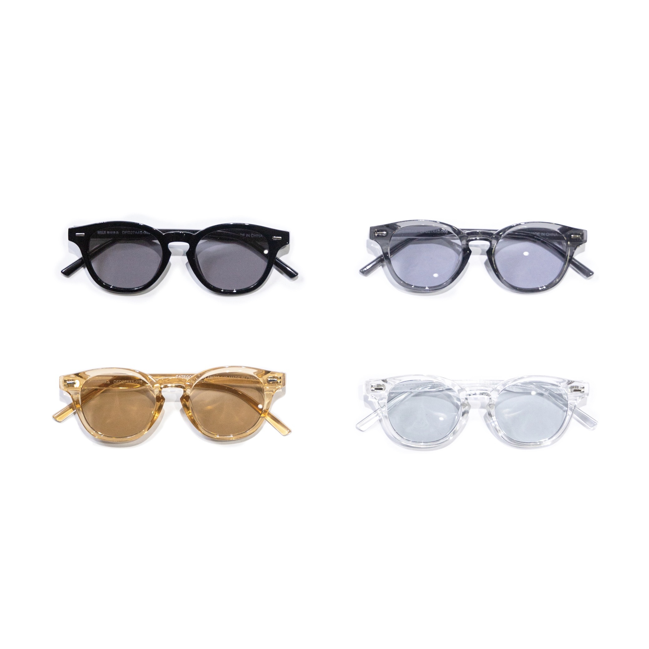 MUJI - UV400 カット ボストン型 サングラス “ 83753092 ”