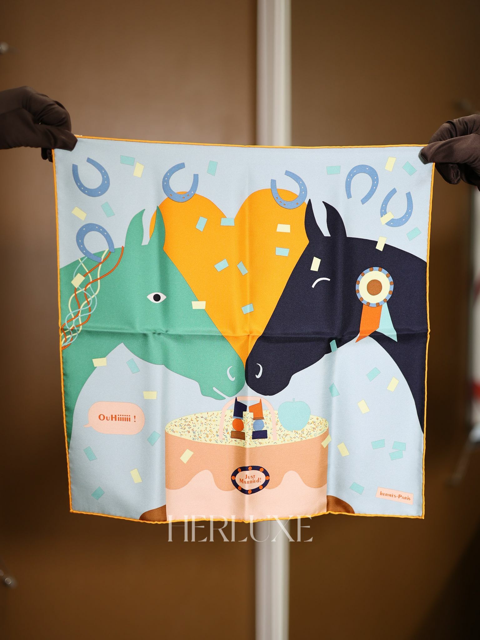 Scarf 100% soie 45x45cm