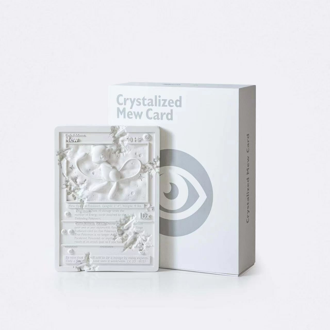 Daniel Arsham Pokemon Indigo Plateau Crystalized Mew Card (white) (purple)