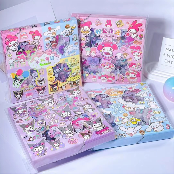 优惠 三丽鸥 100张手账pet贴纸礼盒 （随机发货）