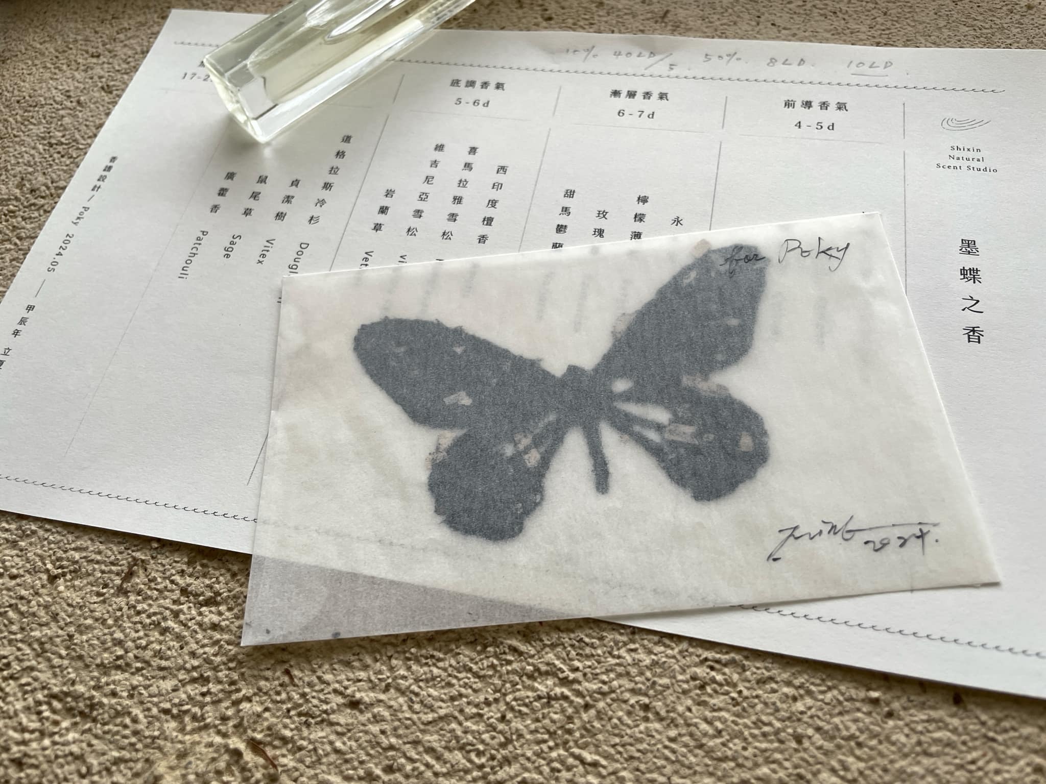 特別專題 } 《墨蝶之香》香氣創作工作坊