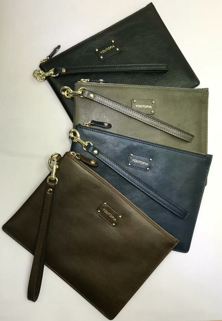 【現貨】意大利真皮袋單拉鏈手提包丨top grain頭層牛皮