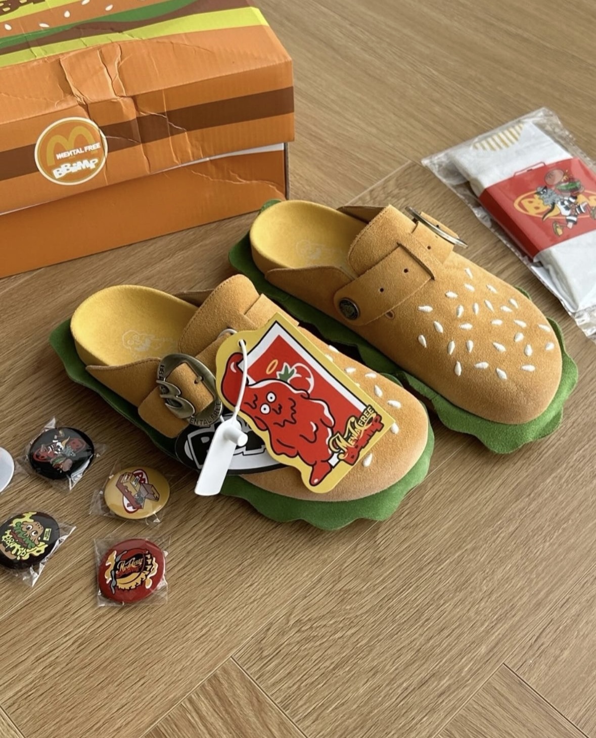 BBIMP x Mental Free 漢堡勃肯鞋 穆勒鞋 拖鞋 厚底/預購