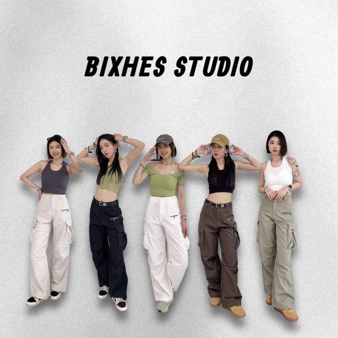 高質感工裝口袋工作褲(E00086)