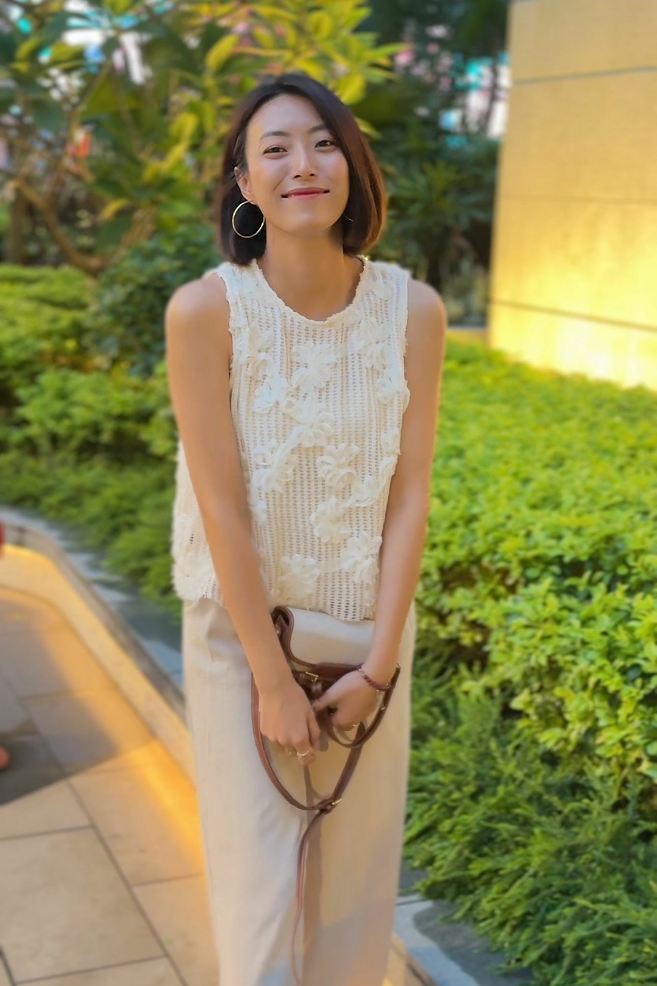 TOP#6104 🤍天堂連枝花背心